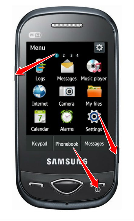 How to put Samsung B3410W Ch@t in Download Mode