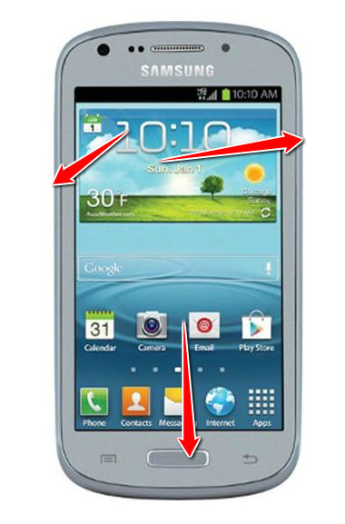 How to put Samsung Galaxy Axiom R830 in Download Mode