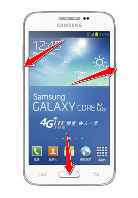 How to put Samsung Galaxy Core Lite LTE in Download Mode