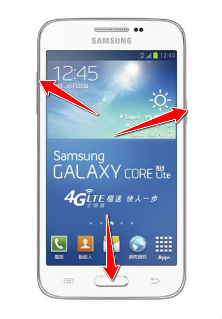 How to put your Samsung Galaxy Core Lite LTE into Recovery Mode