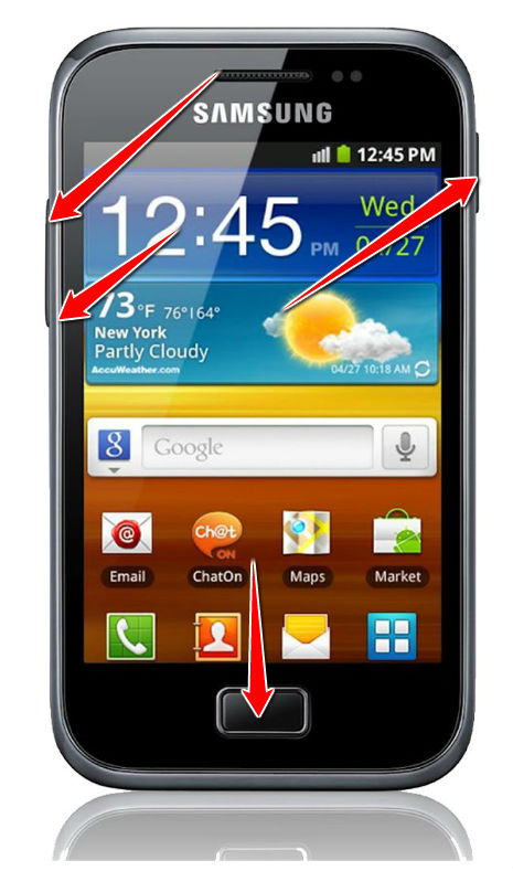 How to put your Samsung Galaxy mini 2 S6500 into Recovery Mode