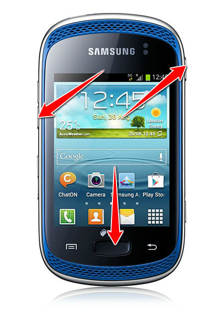 How to put Samsung Galaxy Music Duos S6012 in Download Mode