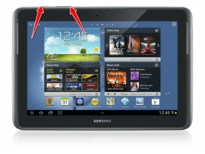 How to put Samsung Galaxy Note 10.1 N8000 in Download Mode