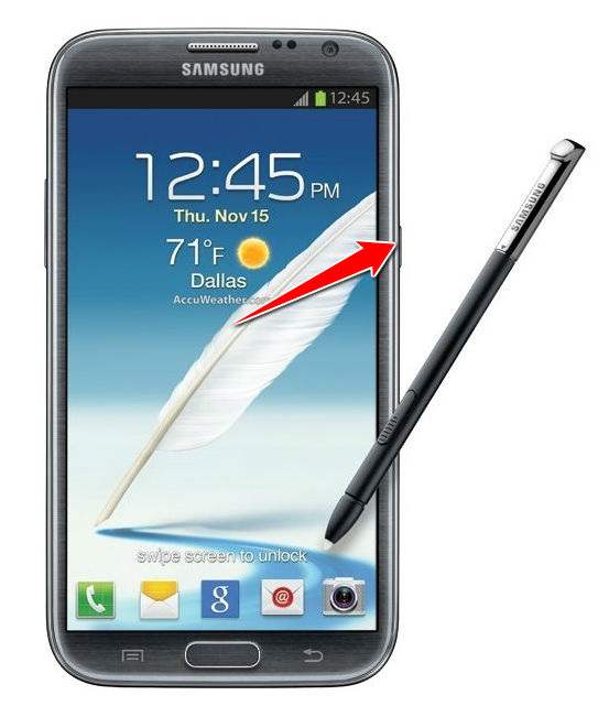 Hard Reset for Samsung Galaxy Note II CDMA