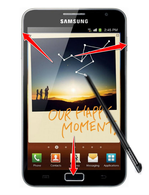 How to put your Samsung Galaxy Note N7000 into Recovery Mode