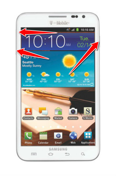 How to put your Samsung Galaxy Note T879 into Recovery Mode