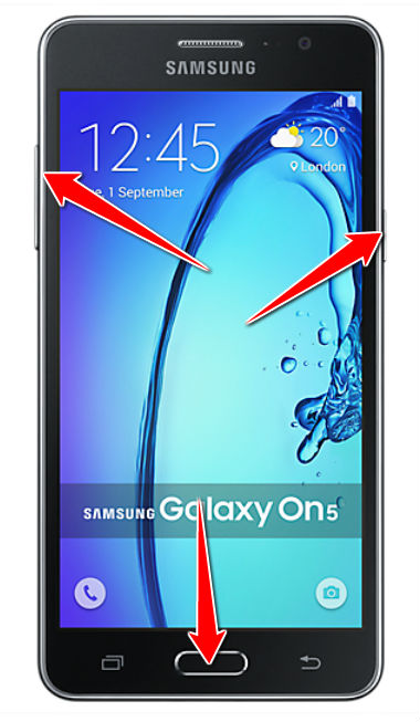 Hard Reset for Samsung Galaxy On5
