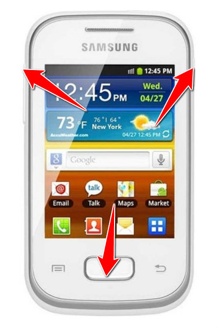 How to put your Samsung Galaxy Pocket Duos S5302 into Recovery Mode