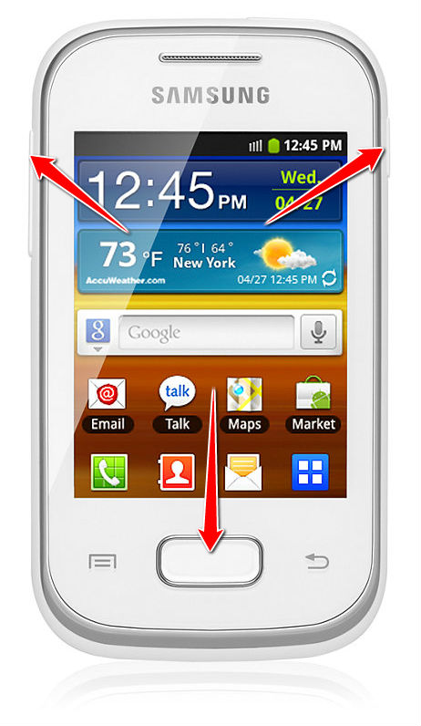 How to put your Samsung Galaxy Pocket plus S5301 into Recovery Mode