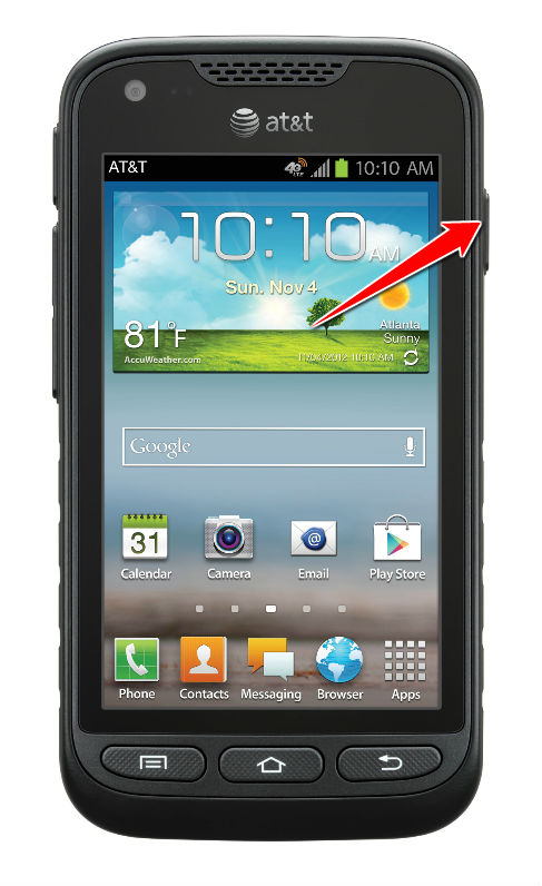 How to put Samsung Galaxy Rugby Pro I547 in Download Mode