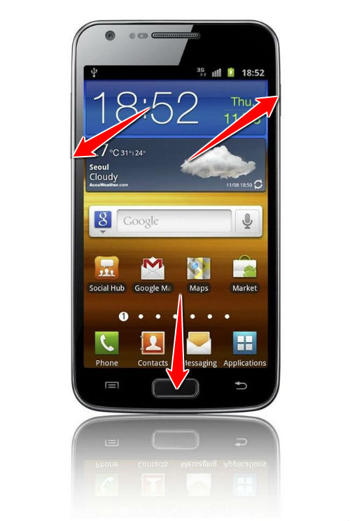 How to put Samsung Galaxy S II LTE I9210 in Download Mode