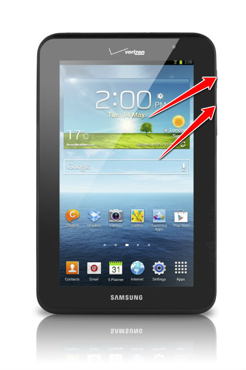 How to put your Samsung Galaxy Tab 2 7.0 I705 into Recovery Mode