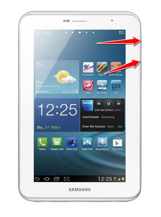 How to put your Samsung Galaxy Tab 2 7.0 P3100 into Recovery Mode