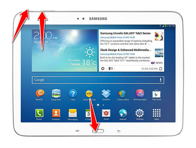 How to put your Samsung Galaxy Tab 3 10.1 P5200 into Recovery Mode
