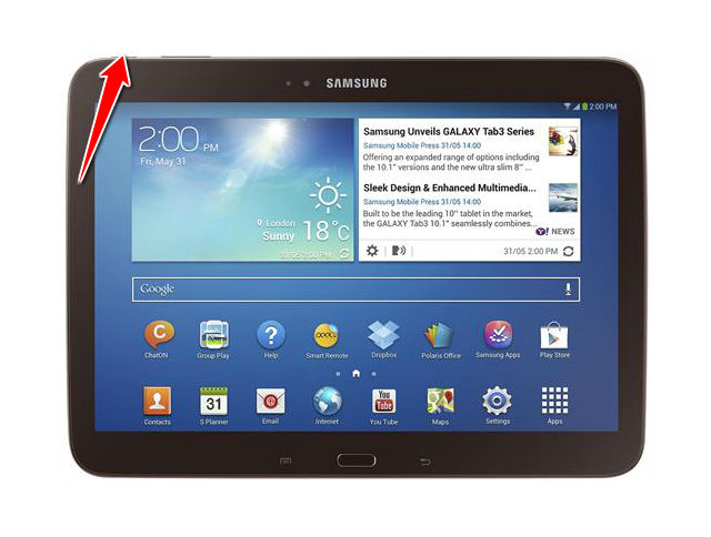 How to put Samsung Galaxy Tab 3 10.1 P5210 in Download Mode