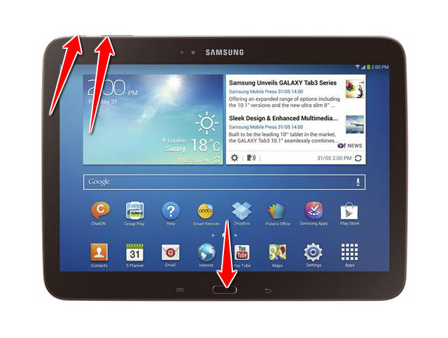 How to put your Samsung Galaxy Tab 3 10.1 P5210 into Recovery Mode