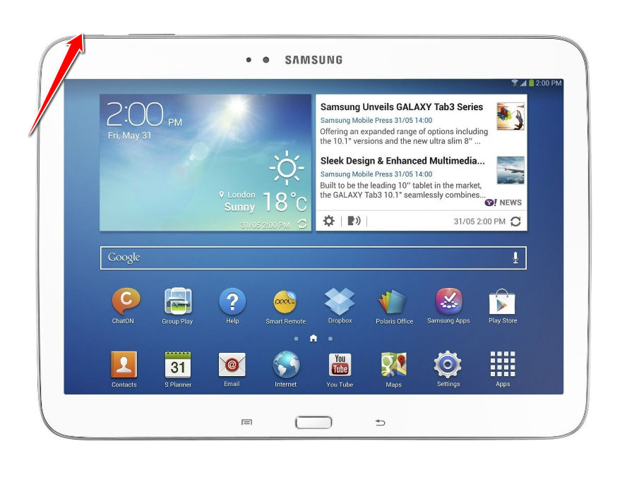 Hard Reset for Samsung Galaxy Tab 3 10.1 P5220