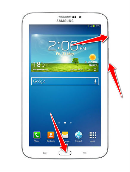 How to put Samsung Galaxy Tab 3 7.0 in Download Mode