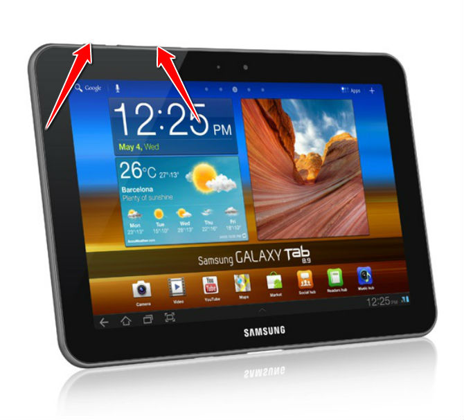 How to put Samsung Galaxy Tab 8.9 P7310 in Download Mode