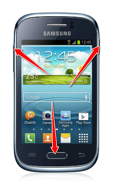 How to put your Samsung Galaxy Young S6310 into Recovery Mode