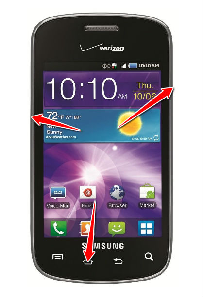 How to put Samsung I110 Illusion in Download Mode