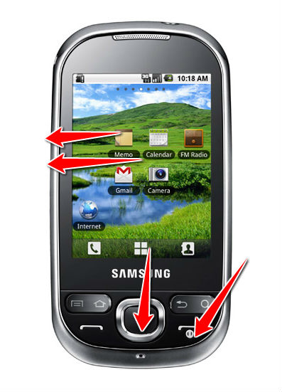 How to put your Samsung I5500 Galaxy 5 into Recovery Mode