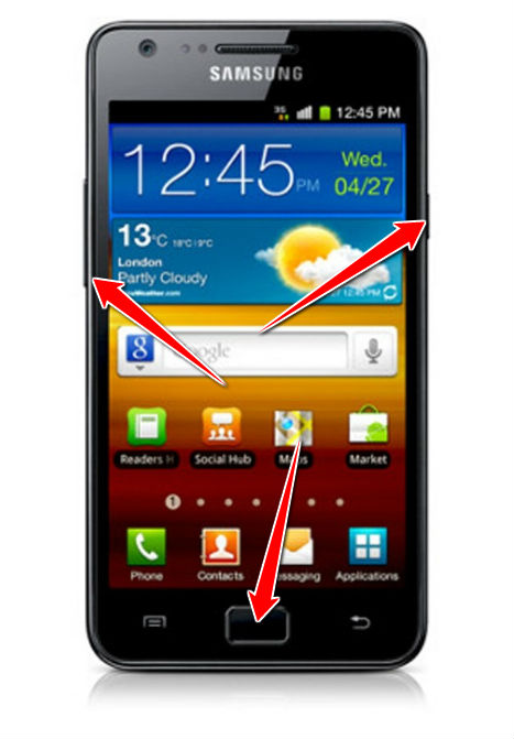 How to put Samsung I9100G Galaxy S II in Download Mode