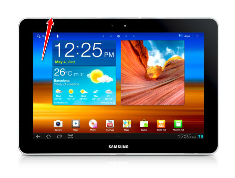 How to put Samsung P7500 Galaxy Tab 10.1 3G in Download Mode