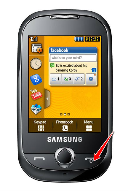 Hard Reset for Samsung S3650 Corby