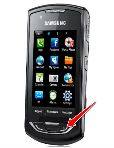Hard Reset for Samsung S5620 Monte