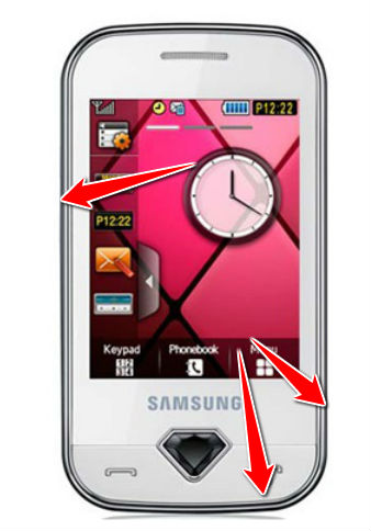 How to put Samsung S7070 Diva in Download Mode
