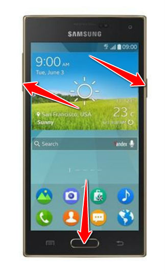How to put Samsung Z in Download Mode