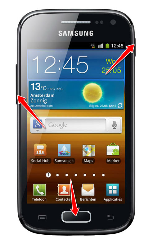 How to put Samsung Galaxy Ace 2 I8160 in Download Mode