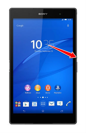 Hard Reset for Sony Xperia Z3 Tablet Compact