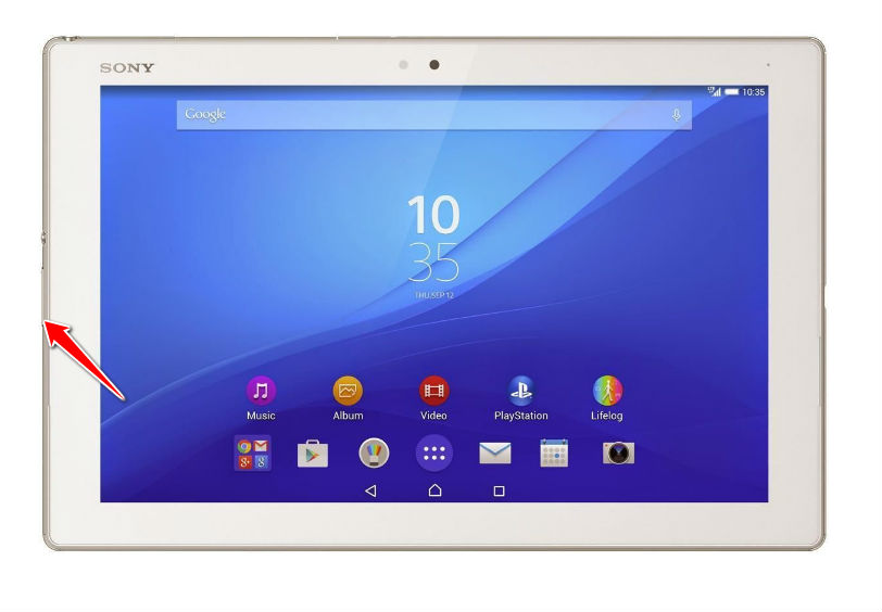 How to put Sony Xperia Z4 Tablet WiFi in Fastboot Mode