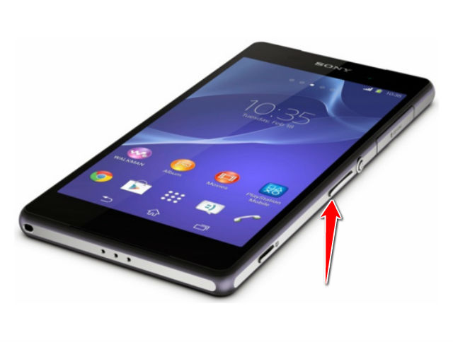 How to put Sony Xperia Z2a in Fastboot Mode