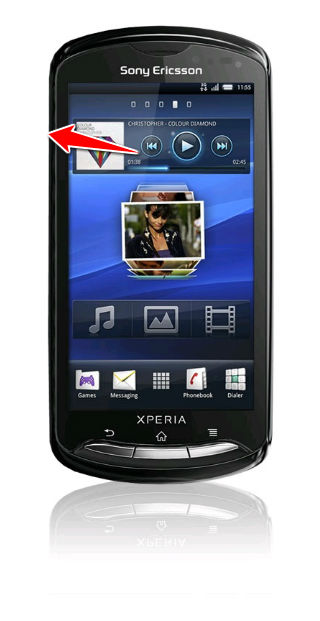 How to put Sony Ericsson Xperia pro in Fastboot Mode