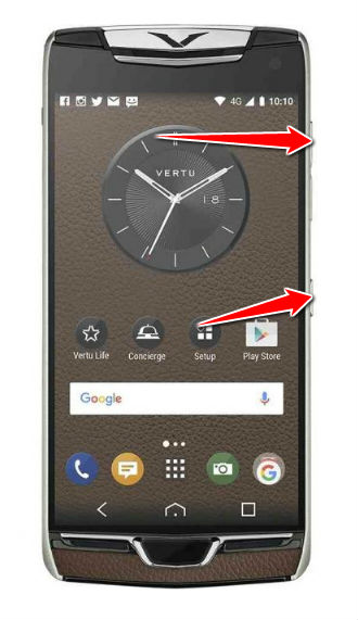 How to put Vertu Constellation in Fastboot Mode