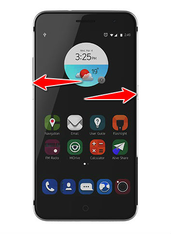 How to enter the safe mode in ZTE Blade V7