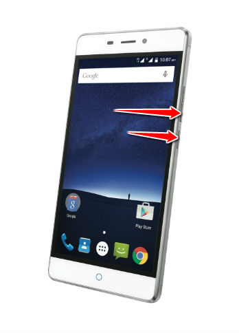 How to enter the safe mode in ZTE Blade V Plus