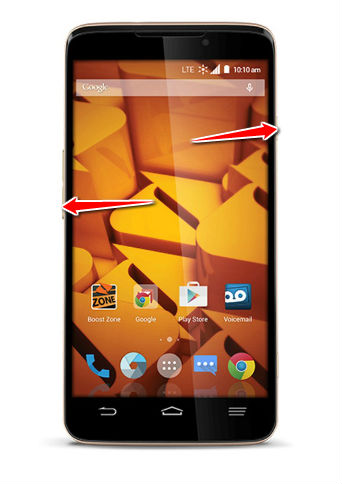How to enter the safe mode in ZTE Boost MAX+