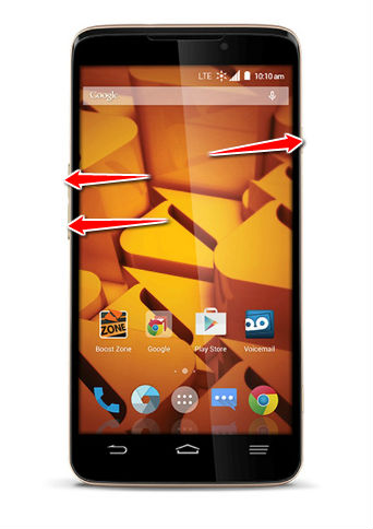 How to put ZTE Boost MAX+ in Download Mode