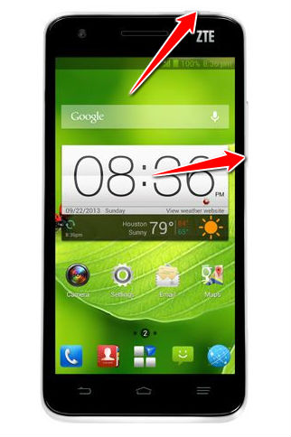 How to enter the safe mode in ZTE Grand S