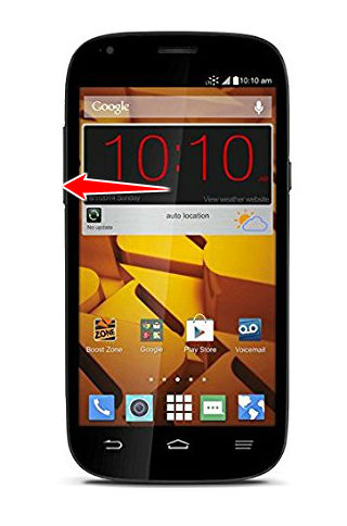 How to enter the safe mode in ZTE N9515 Warp Sync