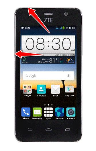 How to enter the safe mode in ZTE Sonata 2